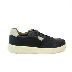 Tênis Oregon Couro Preto Off White - ORE002