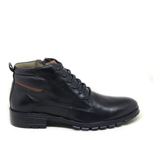 Coturno Rocker Couro Preto - ROC001