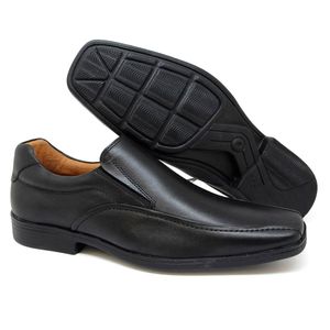 Sapato Social Santiago Couro Roma Preto - SAN001