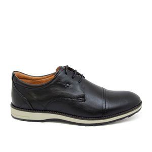 Sapato New Mendonza Couro Roma Preto - NMZ002