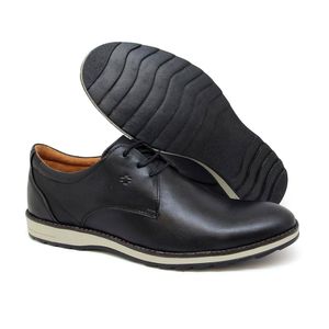 Sapato New Mendonza Couro Roma Preto - NMZ004