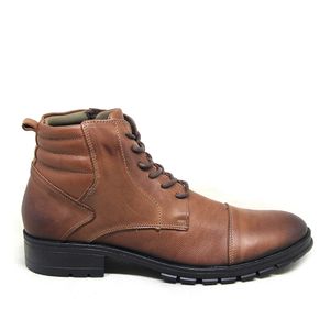 Coturno Rocker Couro Pinhão Mogno - ROC1351L