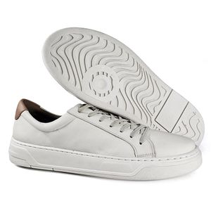 Tênis Michigan Couro Off White Tostado - MIC014