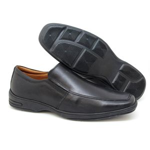 Sapato Social De Couro Roma Preto - MED002