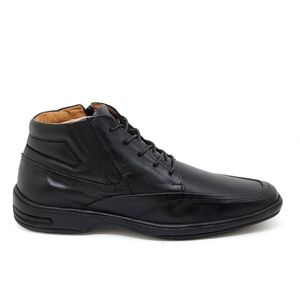 Bota Medelin Couro Roma Preto - MED005