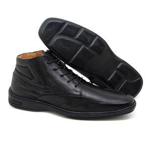 Bota Medelin Couro Roma Preto - MED005