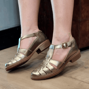 Sapato Kate Couro Prata Velha - KAT020