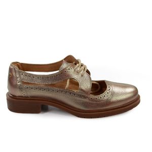 Sapato Kate Couro Prata Velha - KAT033
