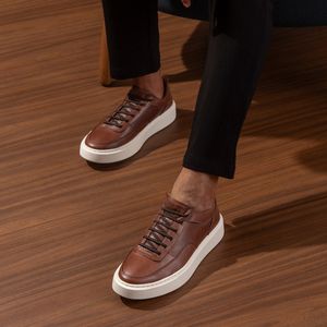 Sapatenis Detroit Couro Roma Pinhao - DET021