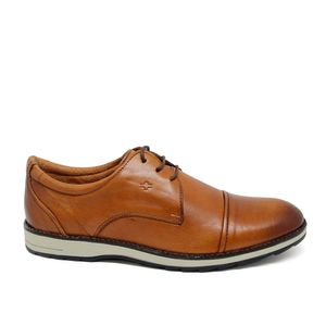 Sapato New Mendonza Couro Roma Tan - NMZ002