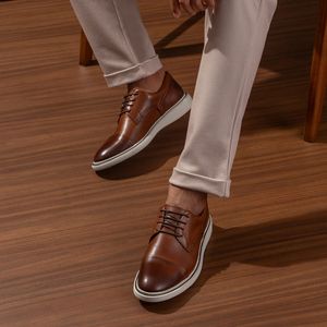 Sapato Rotterdam Couro Roma Tan - ROT001