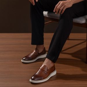 Sapato Rotterdam Couro Roma Tan - ROT005