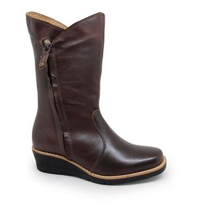 Bota Nice Couro Terracota - NIC039