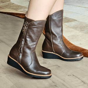 Bota Nice Couro Terracota - NIC039
