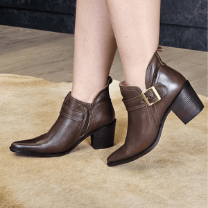 Bota Loren Couro Terracota - LOR003