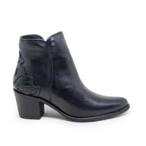 Bota New Western Couro Preto - NWE015