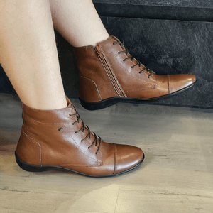 Bota Angel Couro Mogno - ANG018