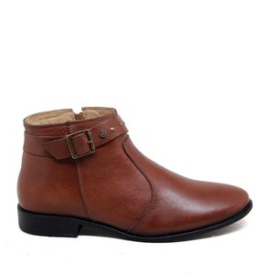 Bota Luna Couro Mogno - LUN026G
