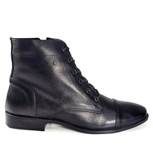 Bota Luna Couro Comfort Preto - LUN688