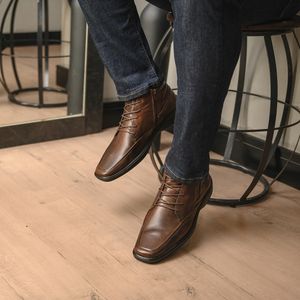 Bota Medelin Couro Roma Cafe - MED005