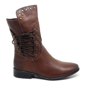 Bota Fem Comitiva em Couro Pinhão Old - COM456