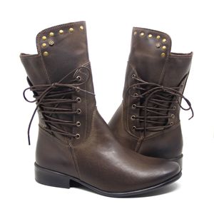 Bota Comitiva Couro Café - COM456G
