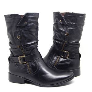 Bota Comitiva Couro Preto - COM482G