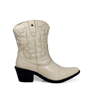 Bota Western Off White - WES003