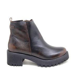 Bota Munique Couro Tan Imperial Preto - MUN004