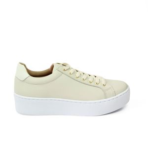 Tênis Myla Couro Bari Off White Roma Gelo - MYL002