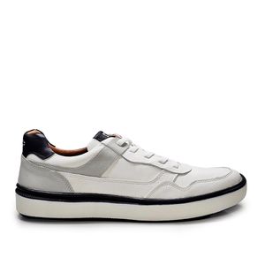 Sapatenis 35 Annos - Couro Roma Gelo Cinza Preto - ANS001