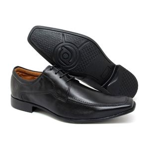 Sapato Social Zurich Couro Roma Preto - ZUR003
