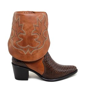 Bota New Western Couro Cafe Havana - NWE019