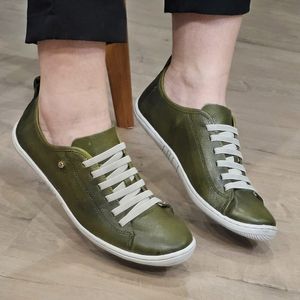 Tenis Fizzy Couro Verde Musgo - FIZ2630L