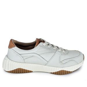 Tenis Sky Couro Cinza Tan - SKY001