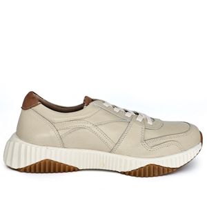 Tênis Sky Couro Bari Off White Roma Tan - SKY001