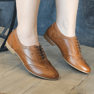 Sapato Troian Couro Tan - TRO1118