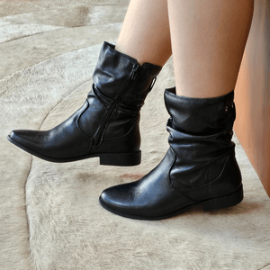 Bota Luna Couro Preto - LUN674