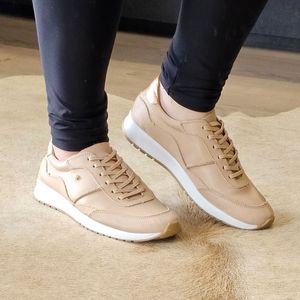 Tenis Tie Couro Pessego Cobre - TIE23
