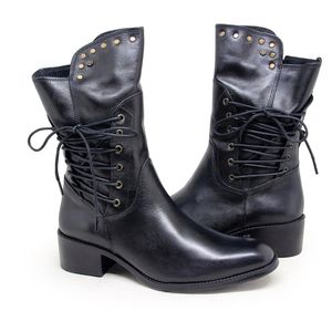 Bota Liege Couro Preto - LIE013