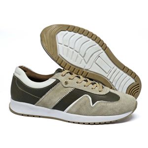 Tenis Tie Couro Marfim Militar Gelo - TIE28
