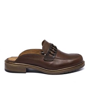 Mule Kate Couro Mogno Terracota - KAT058