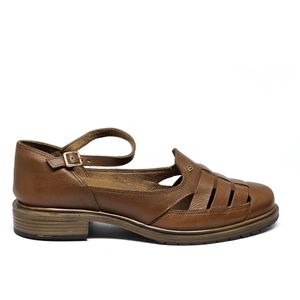 Sapato Kate Couro Tan Burned - KAT059