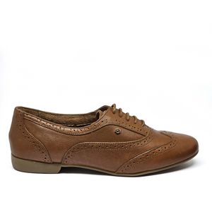 Sapato Troian Couro Tan Burned - TRO1118
