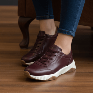 Tenis Sky Couro Merlot - SKY002