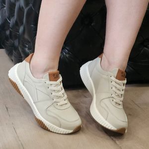 Tenis Sky Couro Off White Havana - SKY001