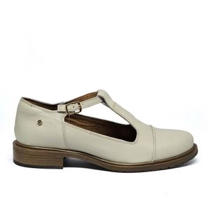 Sapato Kate Couro Off White - KAT012