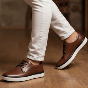 Sapato 35 Annos Couro Roma Pinhao - ANS005