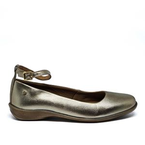 Sapatilha Angel Couro Metal Prata Velha - ANG1013