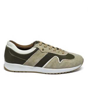 Tenis Tie Couro Marfim Militar Gelo - TIE28